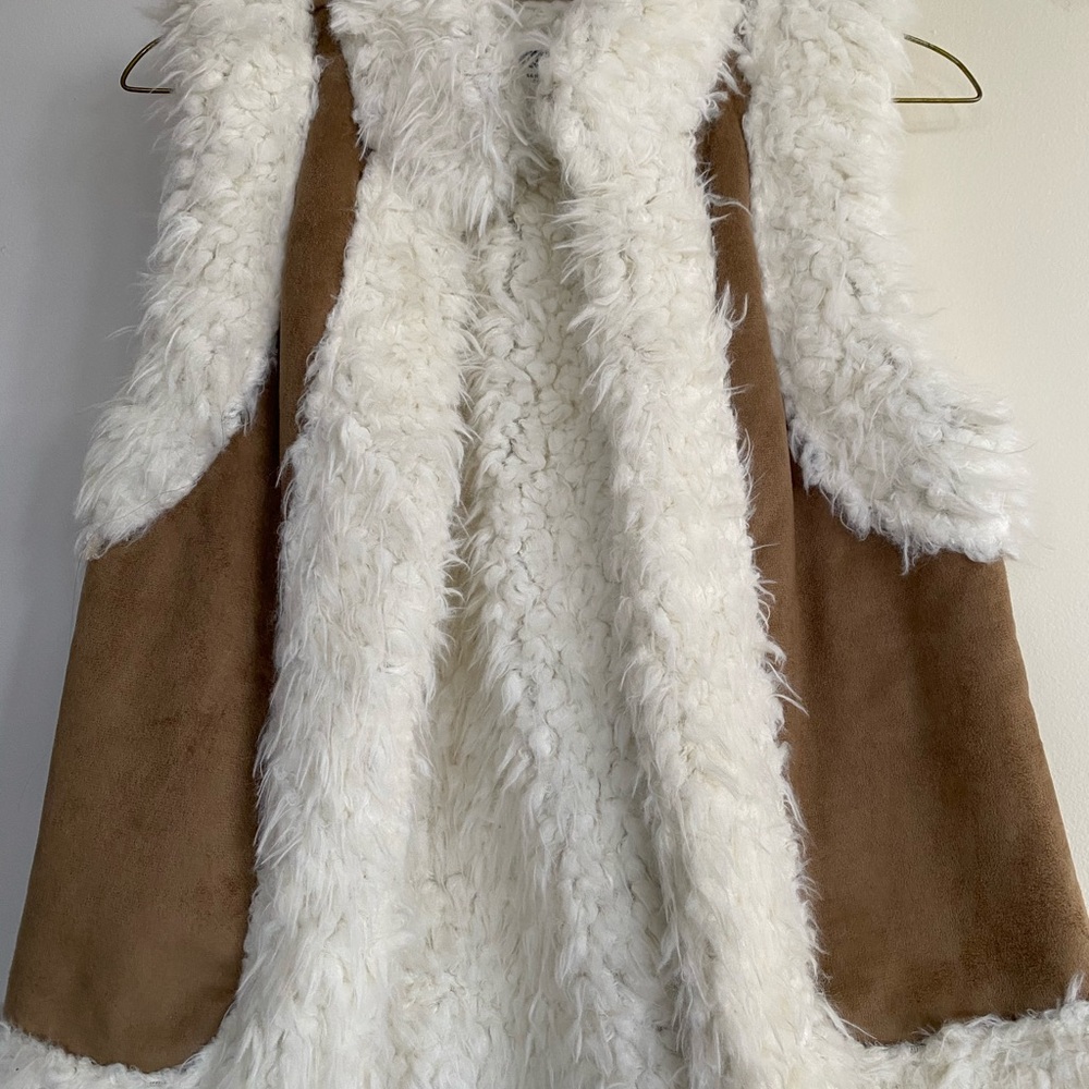 Faux Fur and Suede Vest